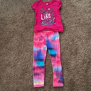Toddler girls adidas outfit